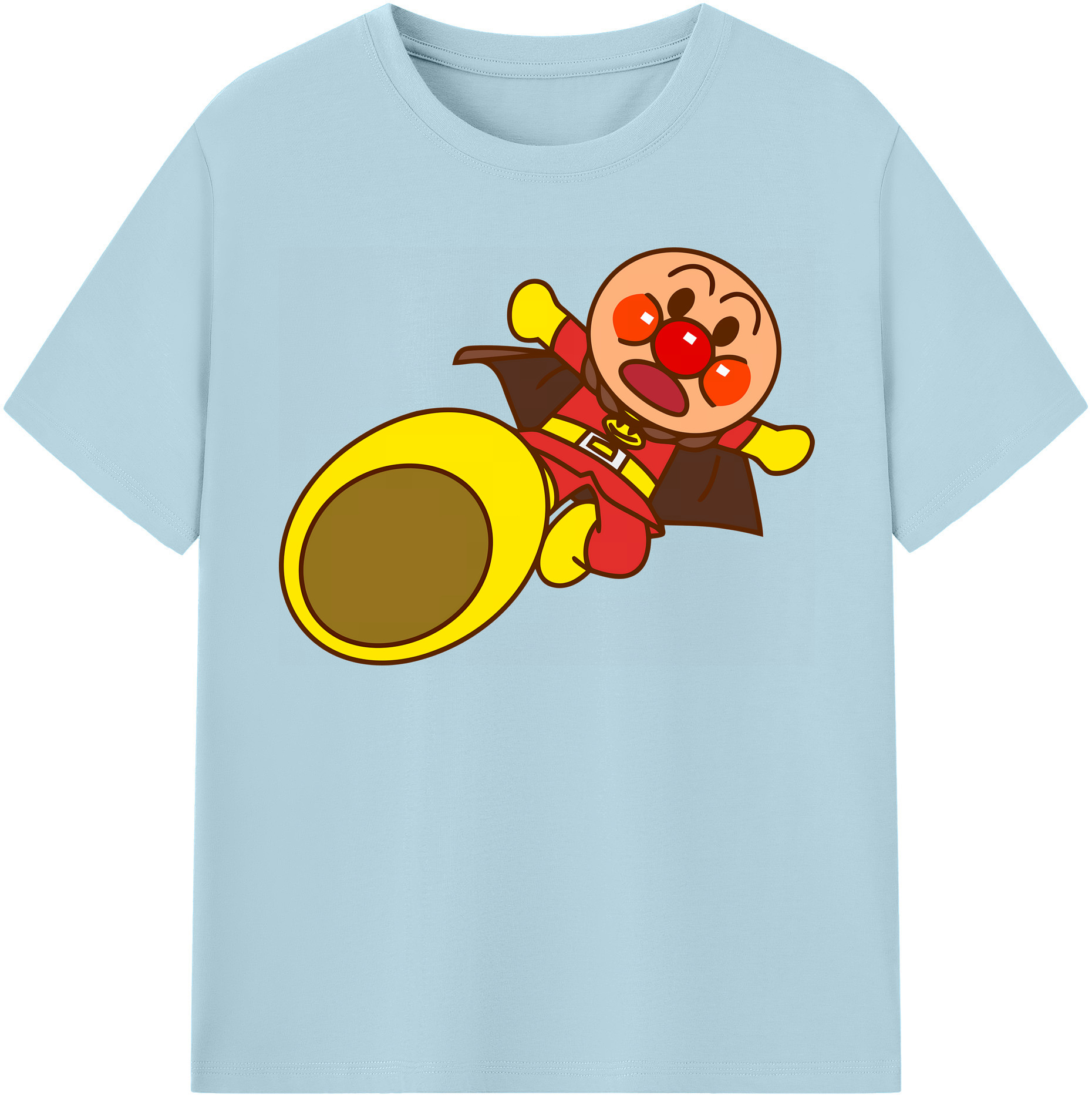（画像用） アンパンマン Anpanman 綿100％半袖Tシャツ（フロントプリント）